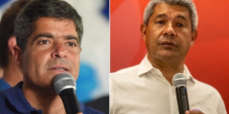 Ipec: ACM Neto tem 56% e Jerônimo Rodrigues tem 13% na disputa para o governo da Bahia
