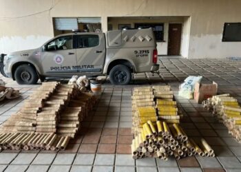 Mais de 1200 espadas e cerca de 200 kg de pólvora são apreendidos em fábricas clandestinas de fogos de artifício no recôncavo baiano