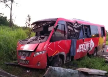 Acidente com micro-ônibus que transportava pacientes de Jequié para Salvador deixa cinco feridos