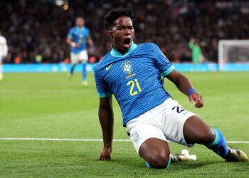 Endrick marca, Brasil choca Wembley e vence Inglaterra em grande estreia de Dorival na seleção