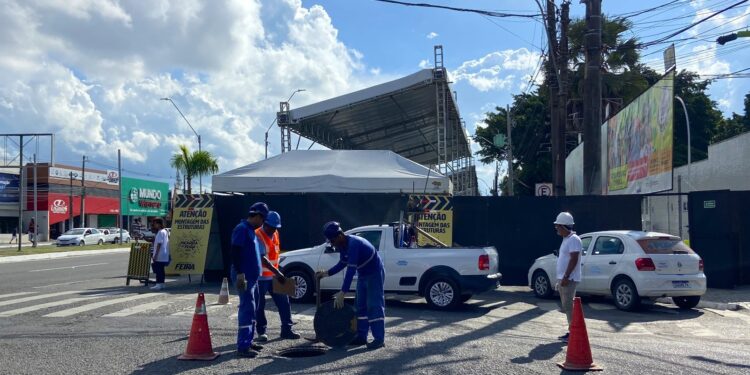 Embasa prepara estruturas de água e esgoto no circuito da Micareta de Feira de Santana