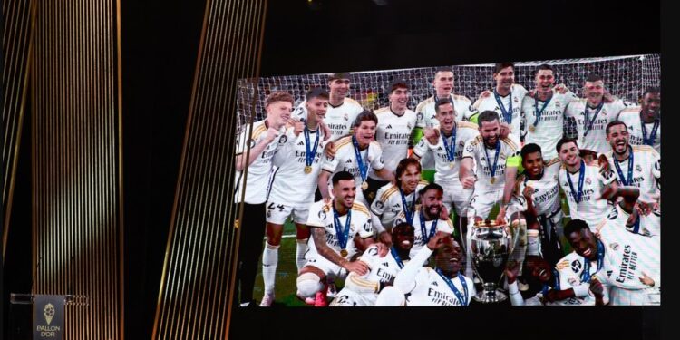 Bola de Ouro 2024: Real Madrid é eleito o clube do ano, mas não recebe troféu no palco