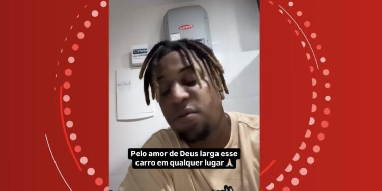 Influenciador com 1,6 milhão de seguidores tem carro roubado na Região Metropolitana de Salvador: ‘colocaram a arma na minha cara’