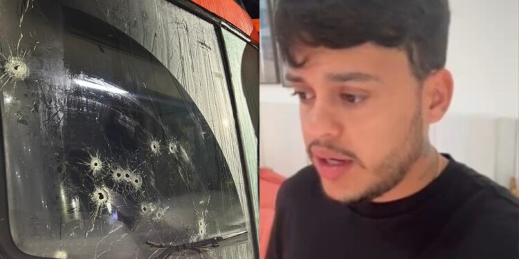 Ônibus com músicos e produtores do cantor Thiago Aquino é alvo de tiros em tentativa de assalto na BA