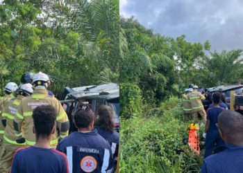 Acidente deixa três mortos e quatro feridos na Ilha de Itaparica