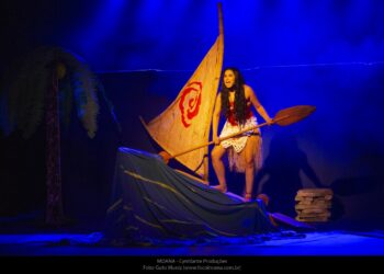 Musical infantil “Moana” será apresentado gratuitamente na praça da Kalilândia, neste sábado