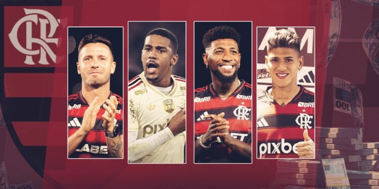 Flamengo gasta quase 300 milhões de reais e tem a janela mais agressiva de sua história
