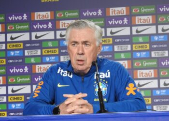 Ancelotti confirma Seleção com quatro atacantes contra o Chile e quer time intenso e equilibrado