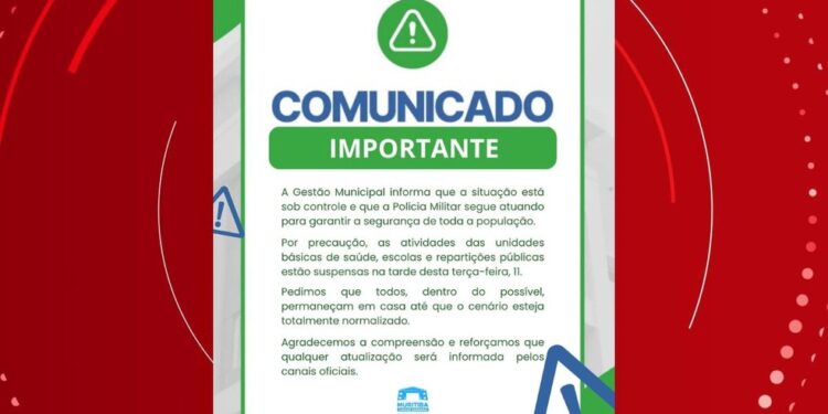 Prefeitura na Bahia suspende serviços públicos e recomenda que cidadãos não saiam de casa após tiroteio entre facções criminosas