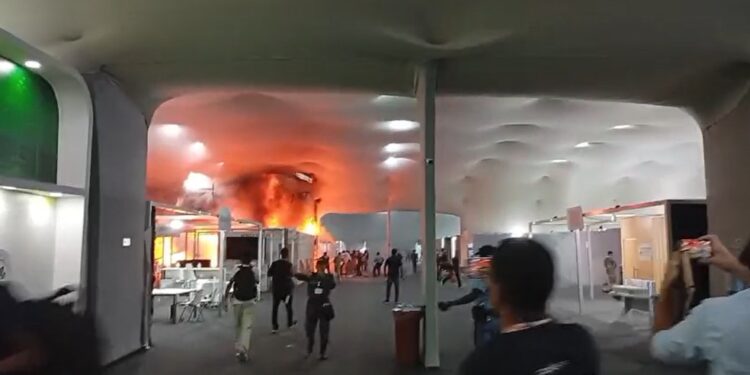 Incêndio atinge Pavilhão dos Países na COP30; organização diz que fogo foi controlado e não deixou feridos