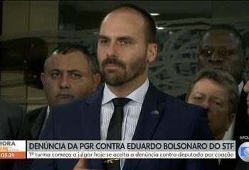 STF tem maioria para tornar Eduardo Bolsonaro réu por tentar coagir STF sobre julgamento do pai