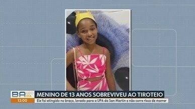 Menina de 12 anos morre e amigo fica ferido após serem baleados enquanto brincavam de bola em Salvador