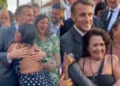 Macron viraliza ao ser agarrado por baianas durante visita a Salvador: ‘Que delícia’