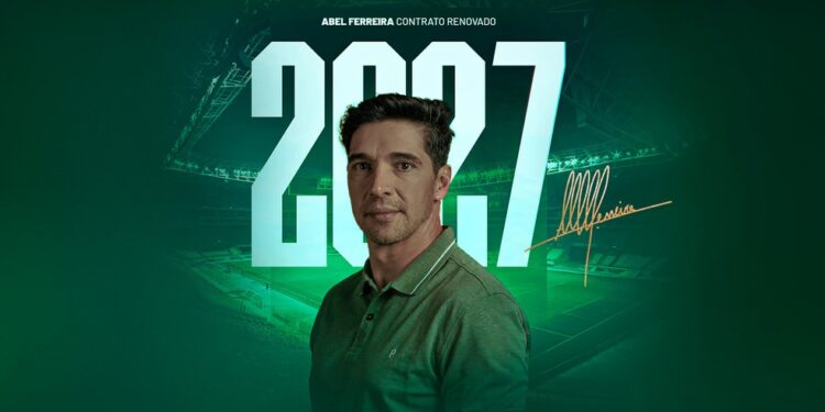 Palmeiras renova contrato com Abel Ferreira