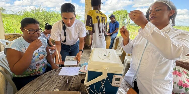 Vacinação itinerante nos distritos será encerrada em Jaguara no dia 24