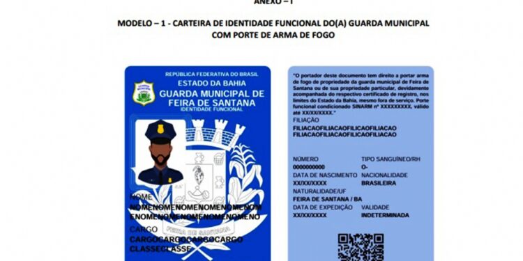 Prefeitura de Feira institui Carteira de Identidade Funcional digital e impressa para Guarda Municipal