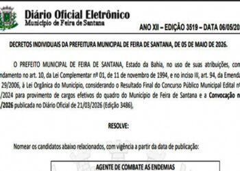 Prefeitura de Feira nomeia 52 agentes de combate às endemias aprovados em concurso público