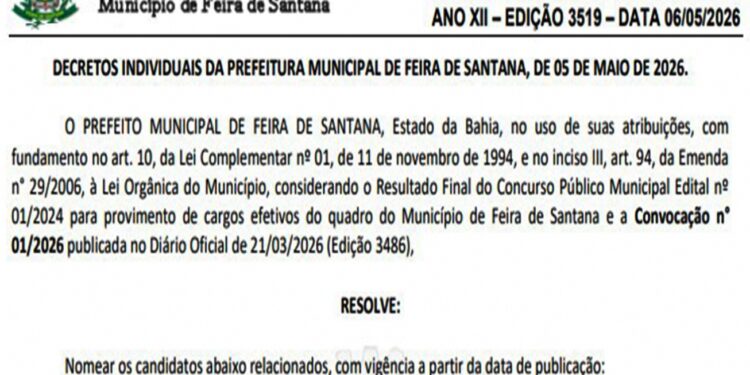 Prefeitura de Feira nomeia 52 agentes de combate às endemias aprovados em concurso público