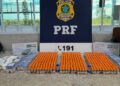 Abordagem em ônibus apreende 720 ampolas de medicamentos emagrecedores e 14 kg de drogas na Bahia
