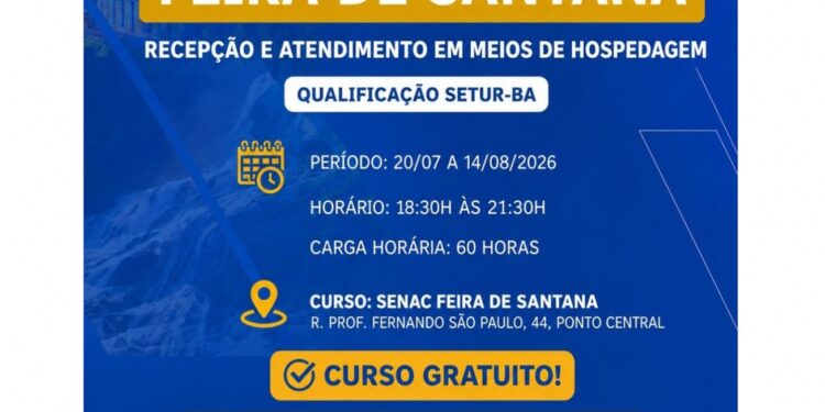 Settdec disponibiliza vagas para curso gratuito de recepção e atendimento em meios de hospedagem