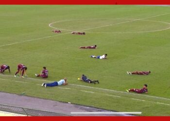 Enxame de abelhas invade estádio e interrompe partida de futebol na Bahia