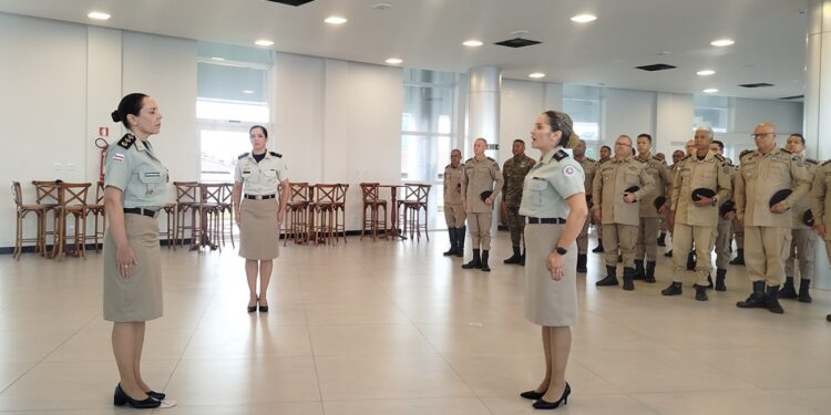 Secretaria da Mulher reforça parceria com a Ronda Maria da Penha durante troca de comando