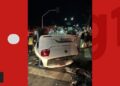 Ex-policial militar atropela motos e carro parados em semáforo e deixa feridos na Bahia