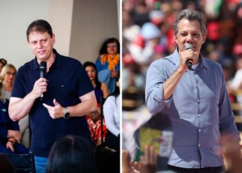 Datafolha em SP: Tarcísio, 45%; Haddad, 27%