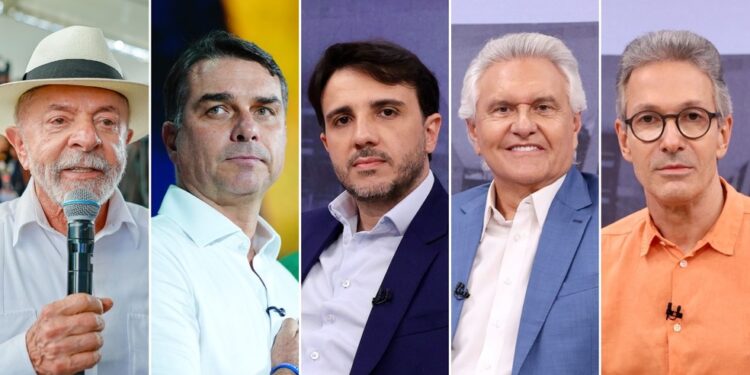 Quaest, 1º turno: Lula, 38%; Flávio Bolsonaro, 31%; Renan Santos, 4%; Caiado, 4%; Augusto Cury, 2%; e Zema, 2%