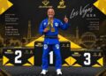 O 1° Tenente PM R/R Marcos Borges, conquistou duas medalhas de bronze no Campeonato Mundial Master de Jiu-jitsu, realizado em Las Vegas, entre os dias 3 e 5 deste mês (setembro) de 2026.