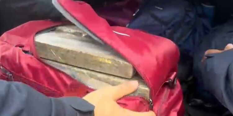 Passageira é presa com 26 kg de droga, carregador de fuzil e munições em ônibus na Bahia