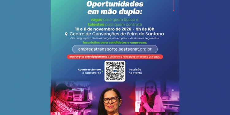 Feira Emprega Transporte oferece vagas de emprego e qualificação profissional em Feira de Santana