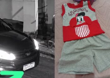 Dois suspeitos de sequestrar bebê na Bahia são presos com fraldas, leite em pó e mamadeira dentro de carro